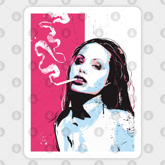 Angelina Jolie pop art Magnet by 2ToastDesign